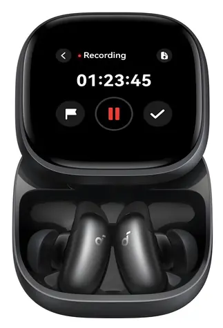 Anker Soundcore Liberty 5 Pro Max Schwarz / Kopfhörer / ANC 4.0 / Bluetooth 6.1 / KI-Recorder