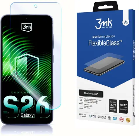 3mk FlexibleGlass / Schutzglas / Samsung Galaxy S26 / Hybrid / 7H