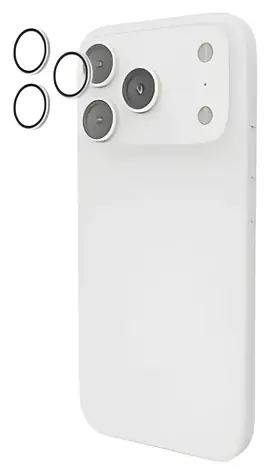 HAMA Linsenschutz für Apple iPhone 17 Pro/17 Pro Max / Kameraglas / 9H gehärtetes Glas / 3 Stück