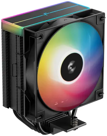 DEEPCOOL AG400 BK ARGB V2 schwarz / CPU-Kühler / 4x Heatpipes / 120 mm ARGB / AM4 + AM5 + Intel