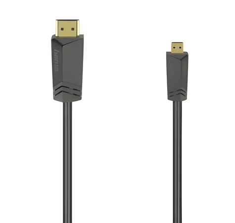 HAMA HDMI-Kabel High Speed 1,5 m / Kabel / Typ A auf Micro-D / 4K / Ethernet