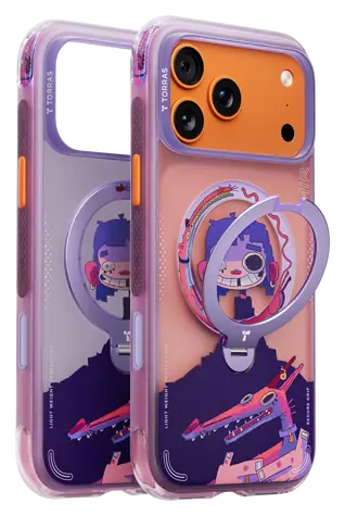 Torras Ostand Q3 Air Gawx Limited Neon Night Muse / Schutzhülle / Apple iPhone 17 Pro Max / 360°-Ständer / magnetisch
