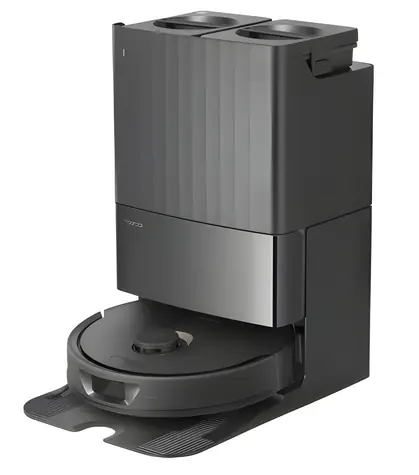 Roborock Qrevo MaxV schwarz / Saugroboter / Saugen und Wischen / 5200 mAh / 63 dB
