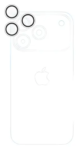Epico Glas-Linsenschutz für iPhone 17 Pro und Pro Max / Linsenschutz / klares Bild / Ein-Schritt-Applikator