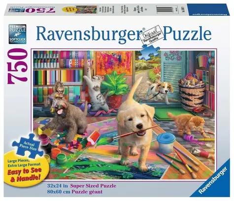 Ravensburger Puzzle „Niedliche Künstler“ XL / 750 Teile
