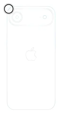 Epico Glas-Linsenschutz für iPhone Air / Kameralinsenschutz / klares Bild / Ein-Schritt-Applikator