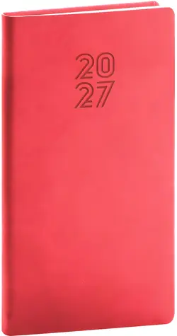 NOTIQUE Aprint 2027 rot / Taschenkalender / 9 × 15,5 cm