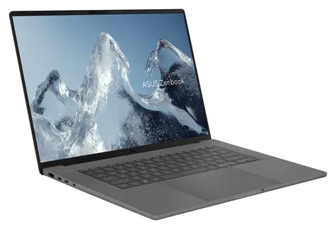 Asus Zenbook A16 UX3607QA-OLED078WZ grau / Notebook / 16" WUXGA OLED / Snapdragon X1 26 100 3 GHz / 32 GB RAM / 512 GB SSD