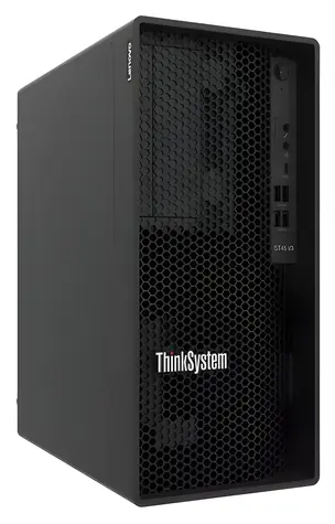Lenovo ThinkSystem ST45 V3 / Tower-Server / AMD EPYC 4124P / 16 GB DDR5 / 2 × 960 GB SSD / Software-RAID / 500 W