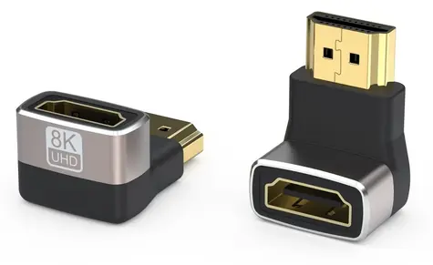 PremiumCord HDMI-Adapter AF/M / Reduzierung / abgewinkelt 90° / 8K/60Hz / 4K/120Hz