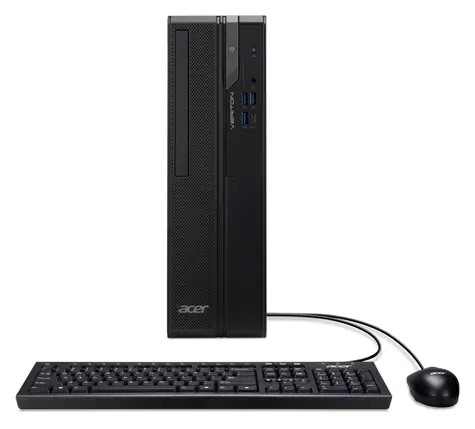 Acer Veriton X2722G schwarz / Desktop-Computer / Intel Core i3-14100 3,5 GHz / 8 GB DDR5 / 256 GB M.2 SSD / Intel UHD / Windows 11
