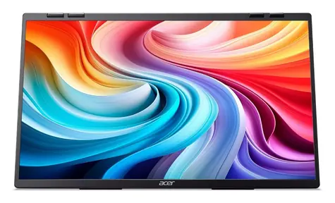 23,8" Acer PD243YE, schwarz / Tragbarer Dual-Monitor / IPS / Full HD 1920 x 1080 / 100 Hz / 4 ms / USB-C
