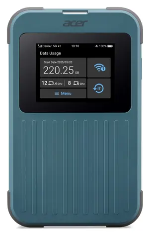 Acer Connect M4 5G / 5G-Router / Wi-Fi 6 / Nano-SIM + eSIM / IP68 / 8000 mAh
