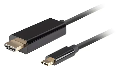 Lanberg USB-C (M) - HDMI (M) 3M schwarz / Kabel / HDMI 2.0 / 4K / 60 Hz