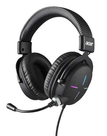 Acer Nitro Headset II NHW200 schwarz / Gaming-Headset mit Mikrofon / 3,5-mm-Klinkenstecker / RGB