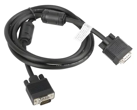Lanberg VGA-Anschlusskabel 1,8 m schwarz / VGA-Kabel / Ferritkern