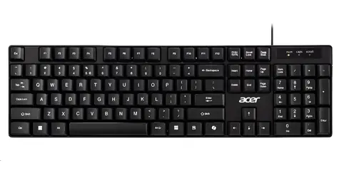 Acer AKW100 schwarz / Kabelgebundene Tastatur / USB-A / CZ&SK-Layout