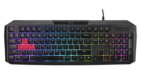 Acer Nitro NKW100 schwarz / Gaming-Tastatur / Membran / RGB / CZ/ SK / USB-A