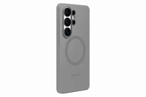 Samsung Silikonhülle mit Magnet für S26 Ultra, grau / Schutzhülle / Samsung Galaxy S26 Ultra