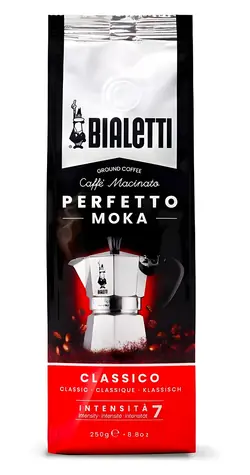 Bialetti Perfetto Moka Classic 250 g / Gemahlener Kaffee / Stärke 7 / Mittlere Röstung