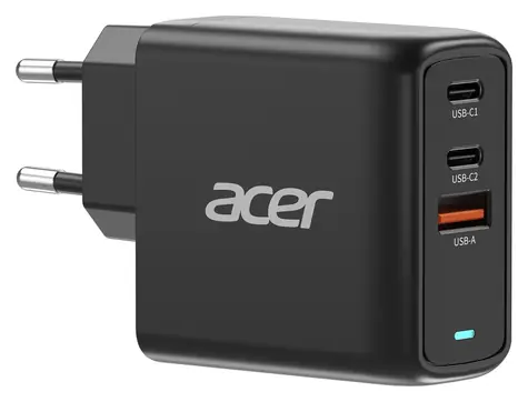 Acer GaN 67W PD schwarz / Ladeadapter / 2x USB-C / 1x USB-A