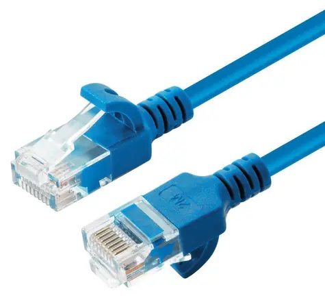 MicroConnect CAT6A U/UTP Slim 20m blau / Patchkabel / RJ-45