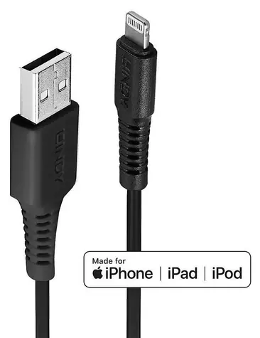 Lindy / USB-A-auf-Lightning-Kabel / 0,5 m / schwarz