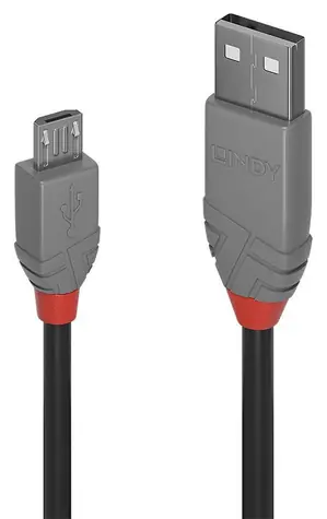 Lindy USB-A - Micro-USB B 1m schwarz / Datenkabel / USB 2.0 / 480 Mbit/s