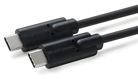 MicroConnect USB-C - USB-C 1,5 m schwarzes Kabel / 20 Gbit/s / PD 5-20 V