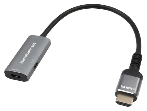 MicroConnect HDMI - USB-C schwarz / Adapter / 0,2 m
