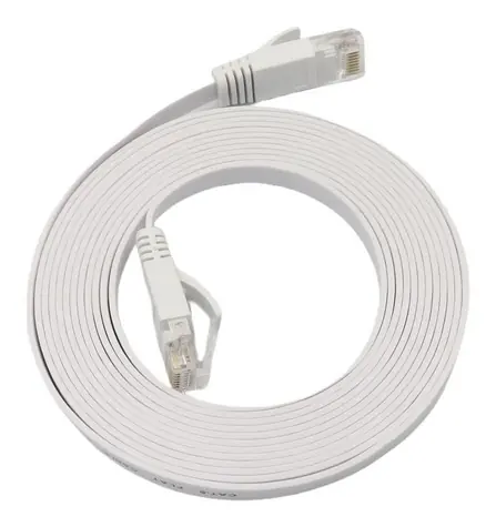 MicroConnect CAT6a U/UTP FLACH 1m weiß / Patchkabel