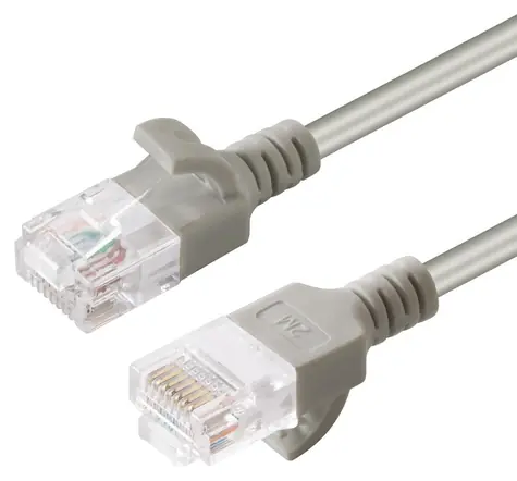 MicroConnect CAT6a U/UTP SLIM 1,5 m grau / Netzwerkkabel / RJ-45