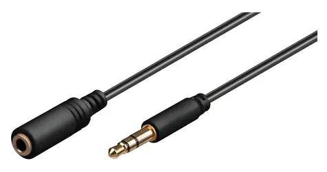 MicroConnect Kabel 3,5 mm (M) - 3,5 mm (M) schwarz / Audiokabel / 3 m