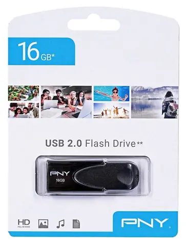 PNY Attaché 4 16 GB schwarz / USB-Stick / USB 2.0