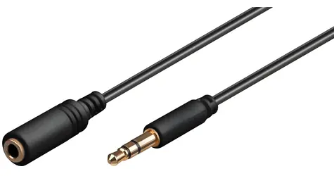 MicroConnect AUX-Kabel 3,5-mm-Klinkenstecker (M) - 3,5-mm-Klinkenstecker (M) schwarz / 0,5 m