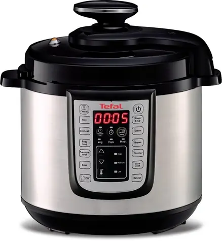 TEFAL CY505EE0 schwarz / Multifunktionaler Schnellkochtopf / 3,8 l