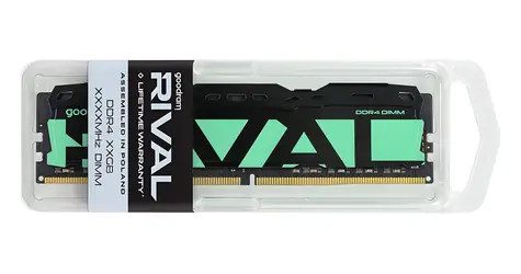 Goodram RIVAL Radiant Green 64 GB (2x32 GB) 3200 MHz / DDR4 / DIMM / CL20 / 1,35 V