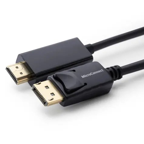MicroConnect DisplayPort 1.2 (M) - HDMI (M) 1,5 m schwarzes Kabel / 1920×1080 / 60 Hz