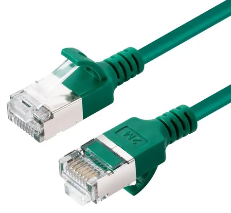 MicroConnect grün / Netzwerkkabel / CAT6a U/FTP Slim / LSZH / RJ-45 / 10 m