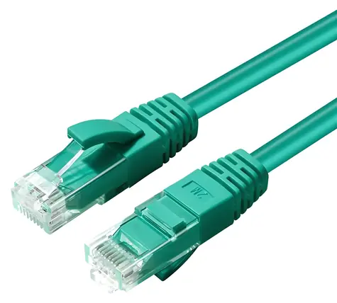 MicroConnect CAT6a U/UTP 0,3 m grün / Patchkabel / RJ-45 / PoE / LSZH-Mantel
