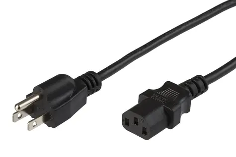 MicroConnect Netzkabel US Typ B - C13 1 m schwarz / Netzkabel / Amerikanischer Stecker