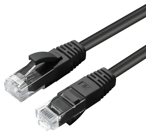 MicroConnect CAT6A U/UTP 1,5 m schwarz / Patchkabel / LSZH