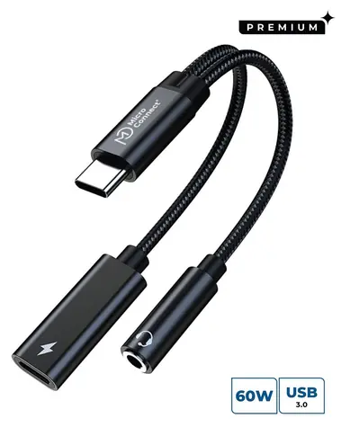 MicroConnect USB-C auf USB-C Premium PD Kabel, schwarz / USB-C Kabel / 13 cm / Stromversorgung