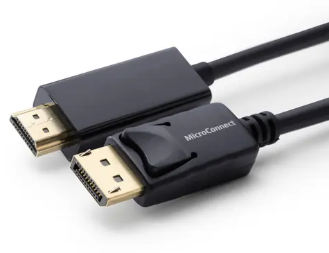 MicroConnect DisplayPort 1.2 (M) - HDMI (M) schwarz / Kabel / 1 m / Full HD / 60 Hz