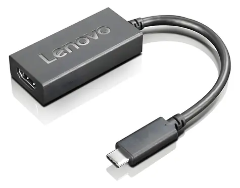 Lenovo USB-C auf HDMI Adapter schwarz / Verkleinerung