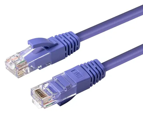 MicroConnect CAT6a U/UTP 7,5 m lila / Patchkabel / RJ-45 / PoE / LSZH