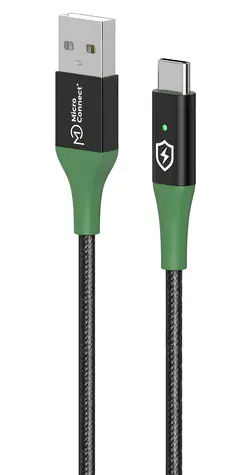 MicroConnect SMART Charge / Kabel / USB-A auf USB-C / 1 m / schwarz