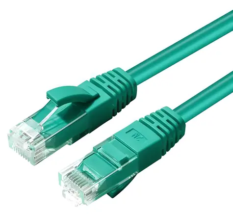 MicroConnect CAT5e U/UTP 15m grün / Patchkabel / PVC / RJ-45