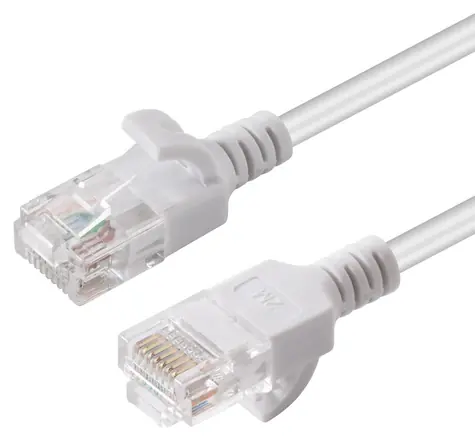 MicroConnect CAT6 U/UTP SLIM 1m weiß / PVC