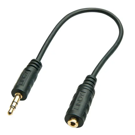 Lindy Jack 3,5 mm/2,5 mm schwarzer Audioadapter